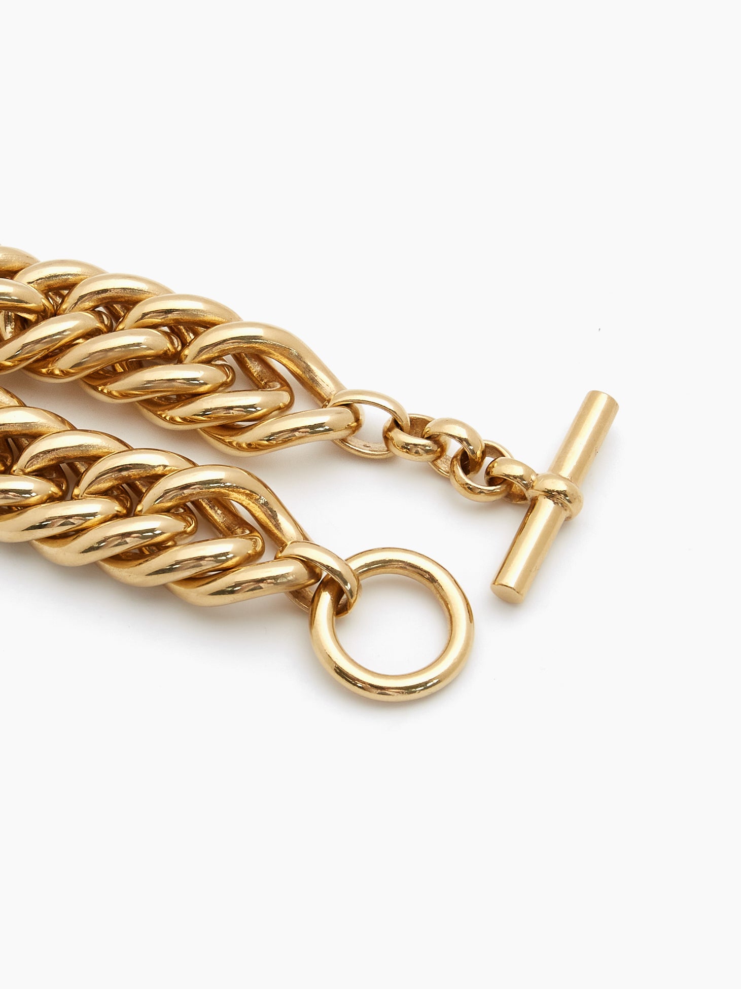 Giant Gold Curb Link Bracelet