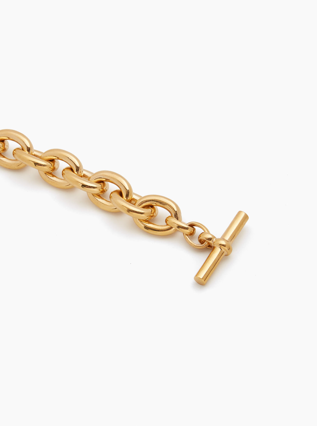 Large Gold Round Chain Necklace