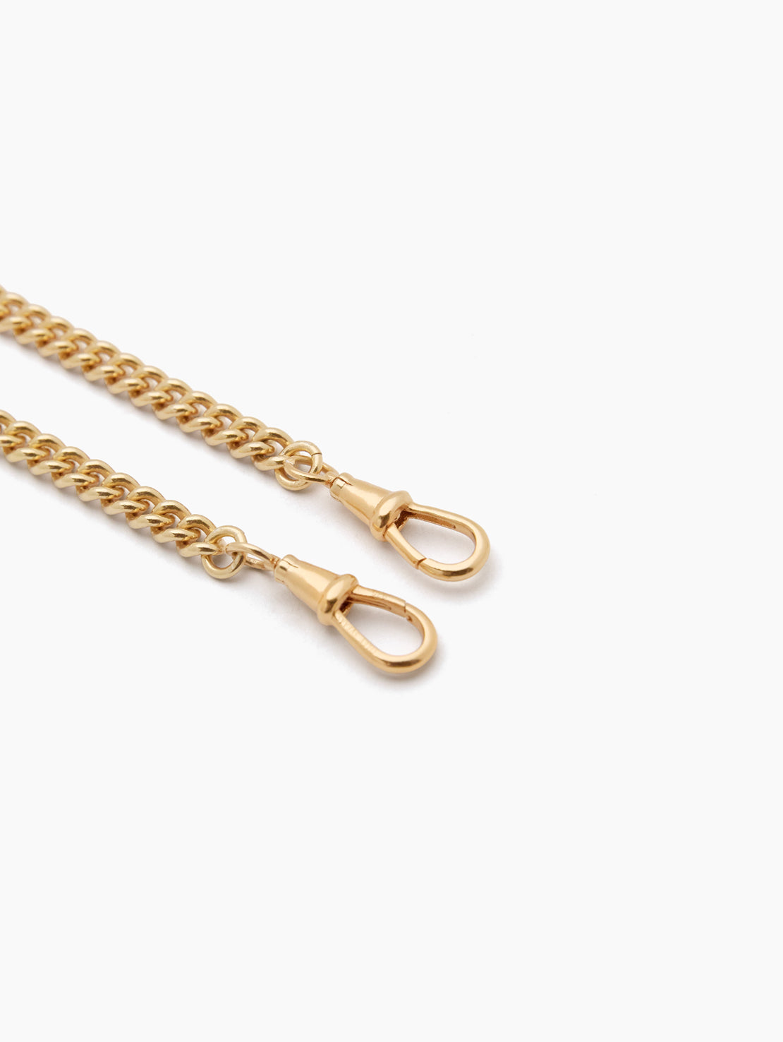 Slim Gold Curb Clipt Necklace