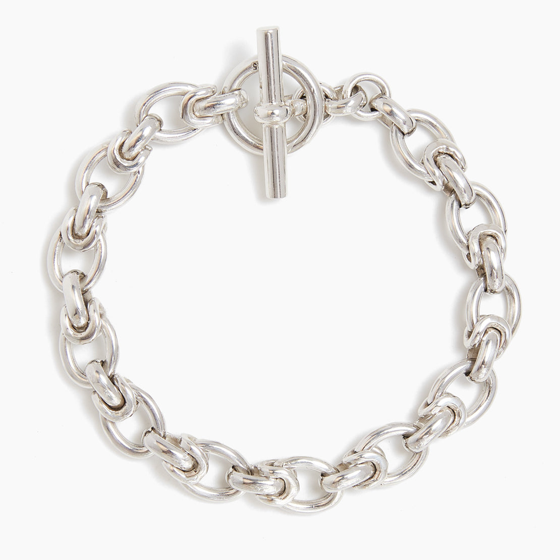 Small Silver Interlock Bracelet