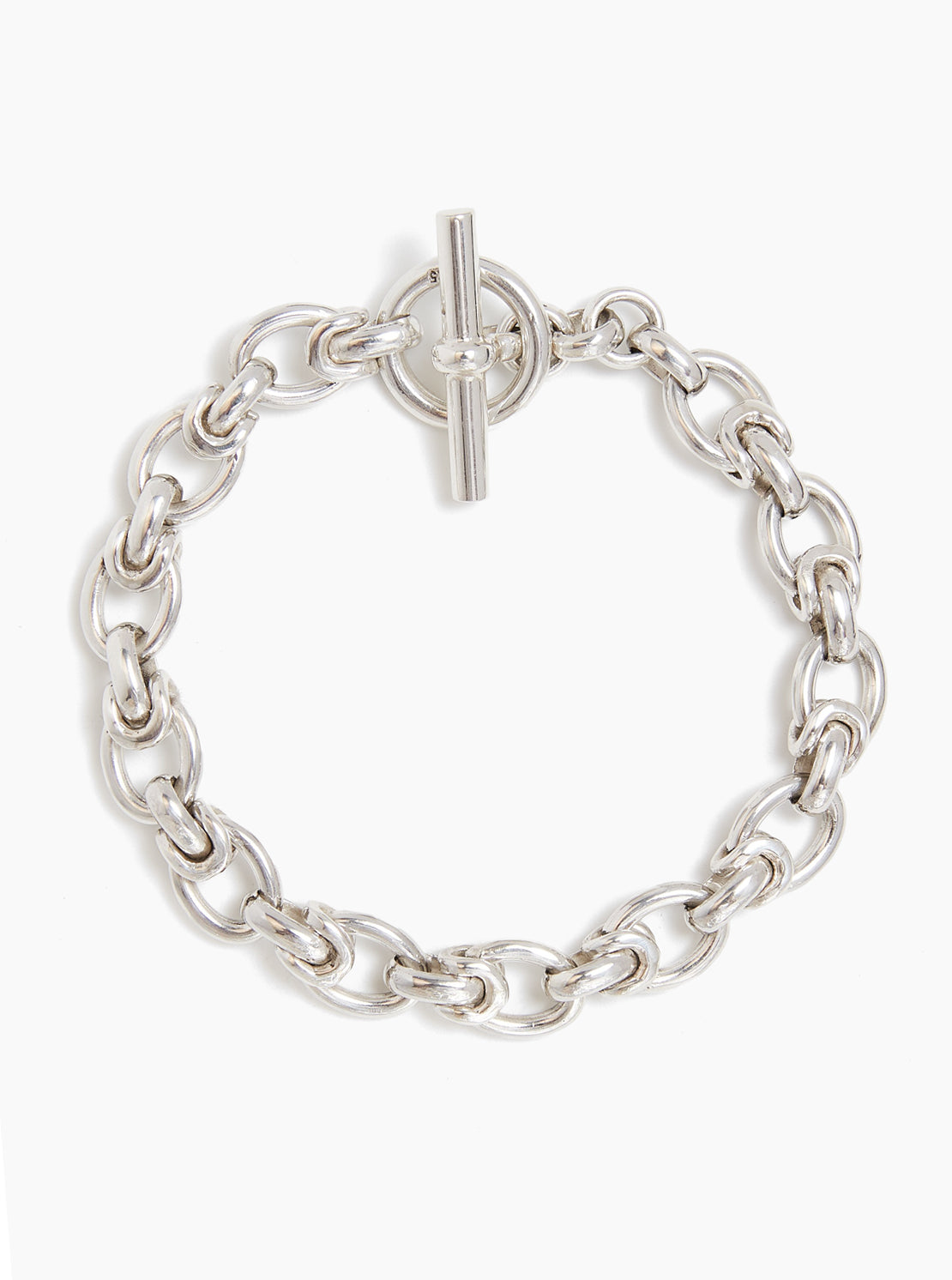 Small Silver Interlock Bracelet