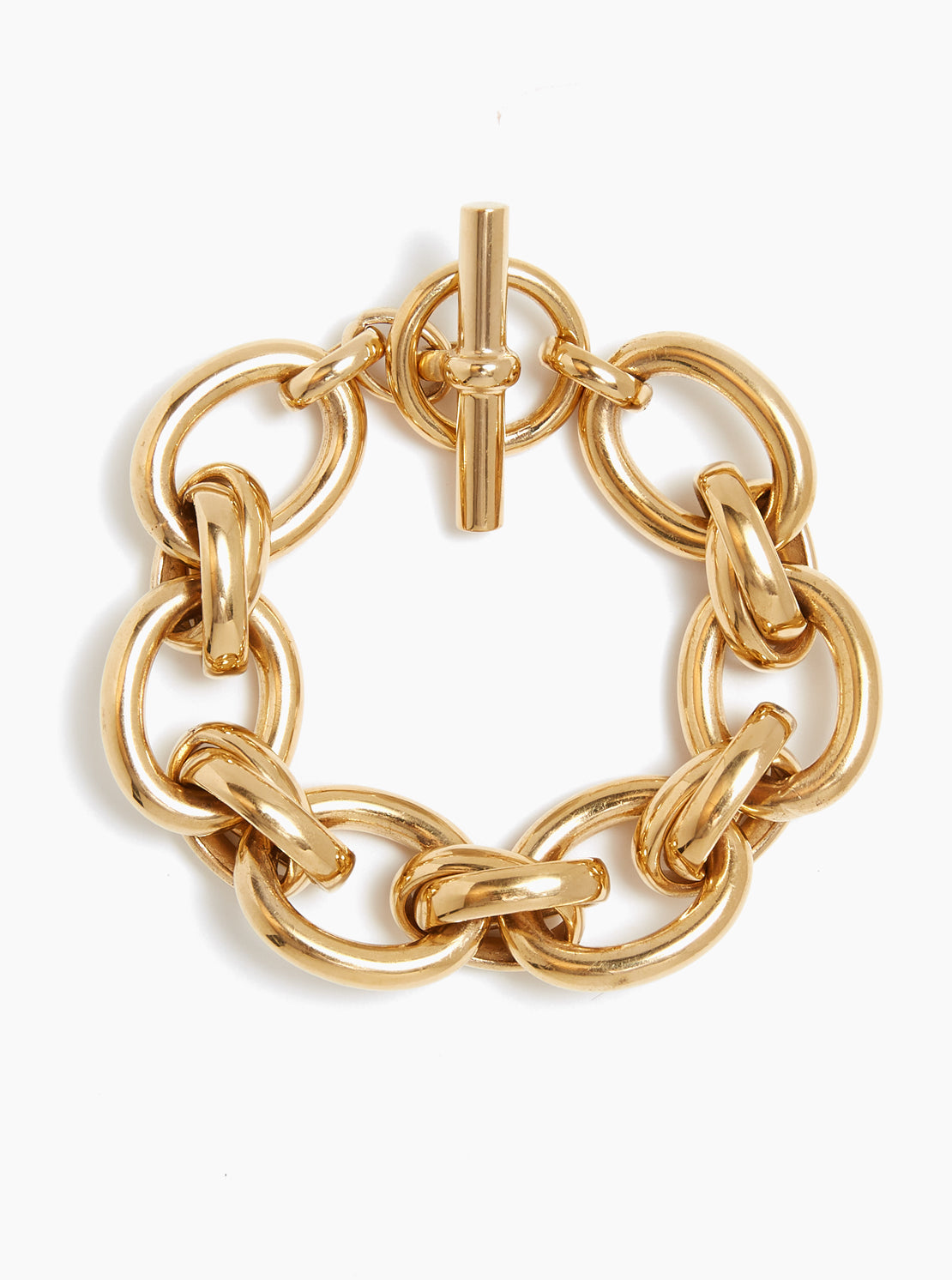 Giant Gold Double Linked Bracelet