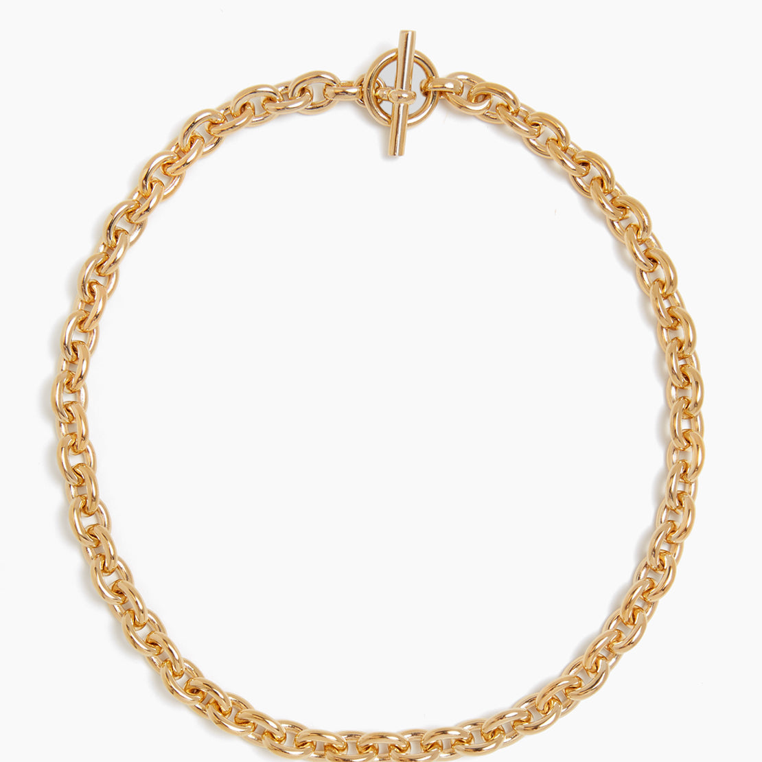 Small Gold Round Chain Necklace