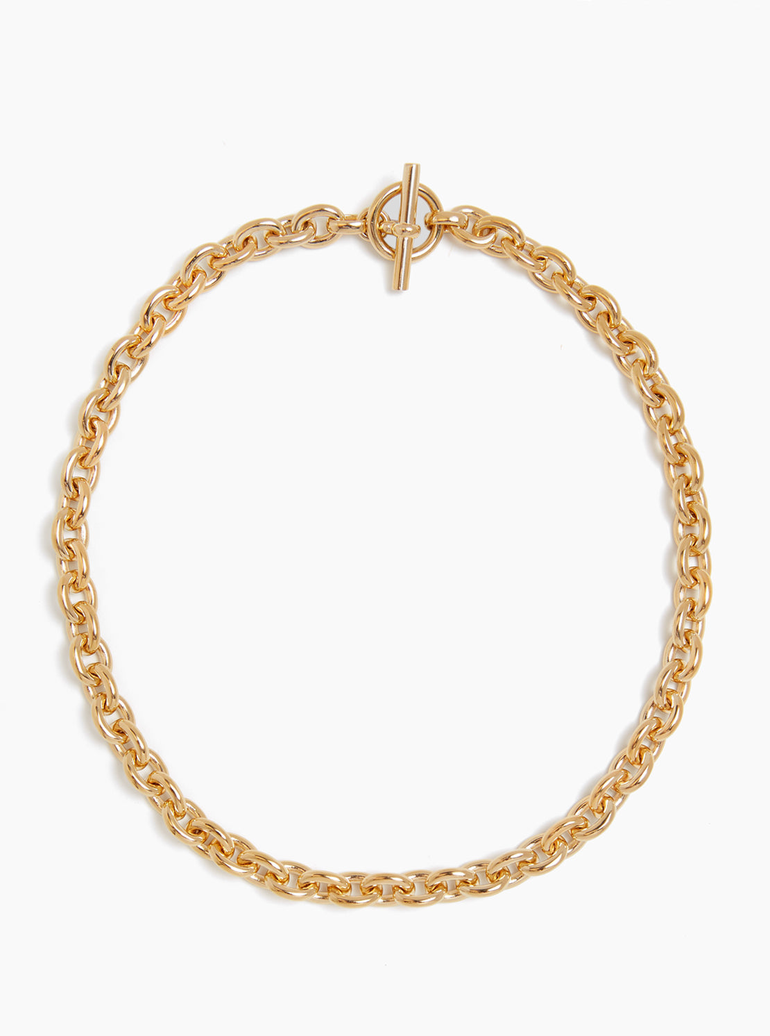 Small Gold Round Chain Necklace