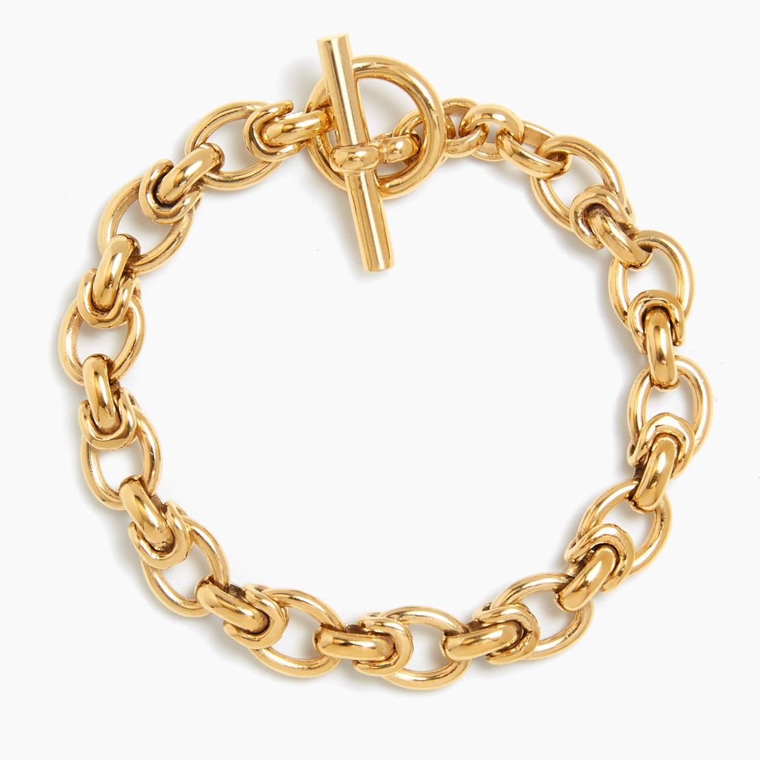 Small Gold Interlock Bracelet