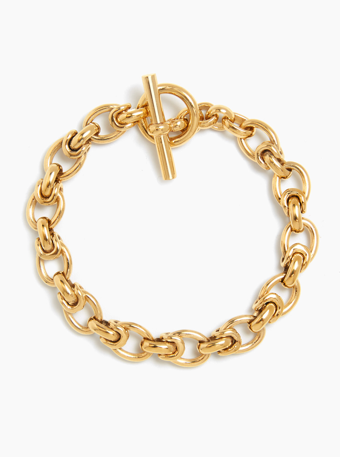 Small Gold Interlock Bracelet