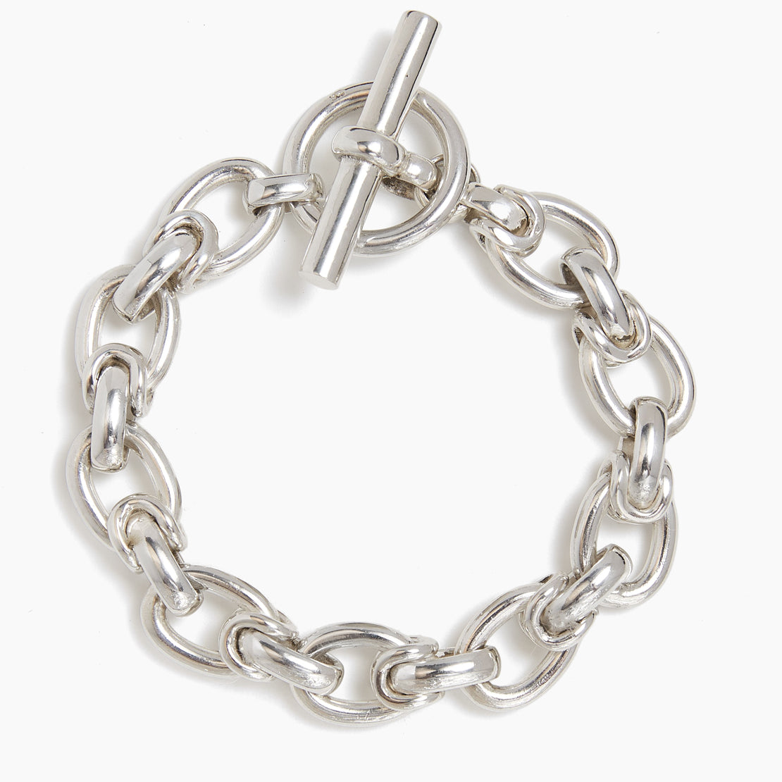 Medium Silver Interlock Bracelet
