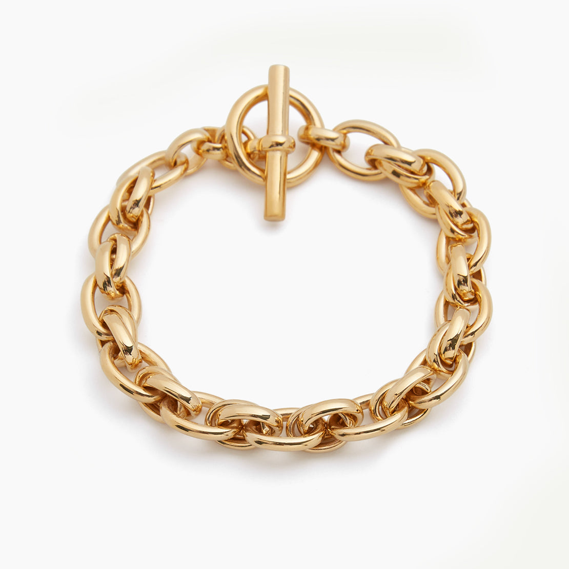 Small Gold Double Linked Bracelet