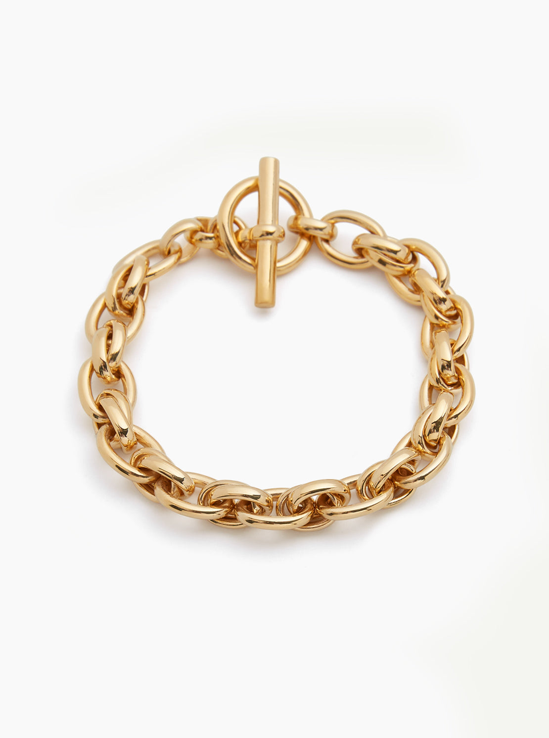 Small Gold Double Linked Bracelet