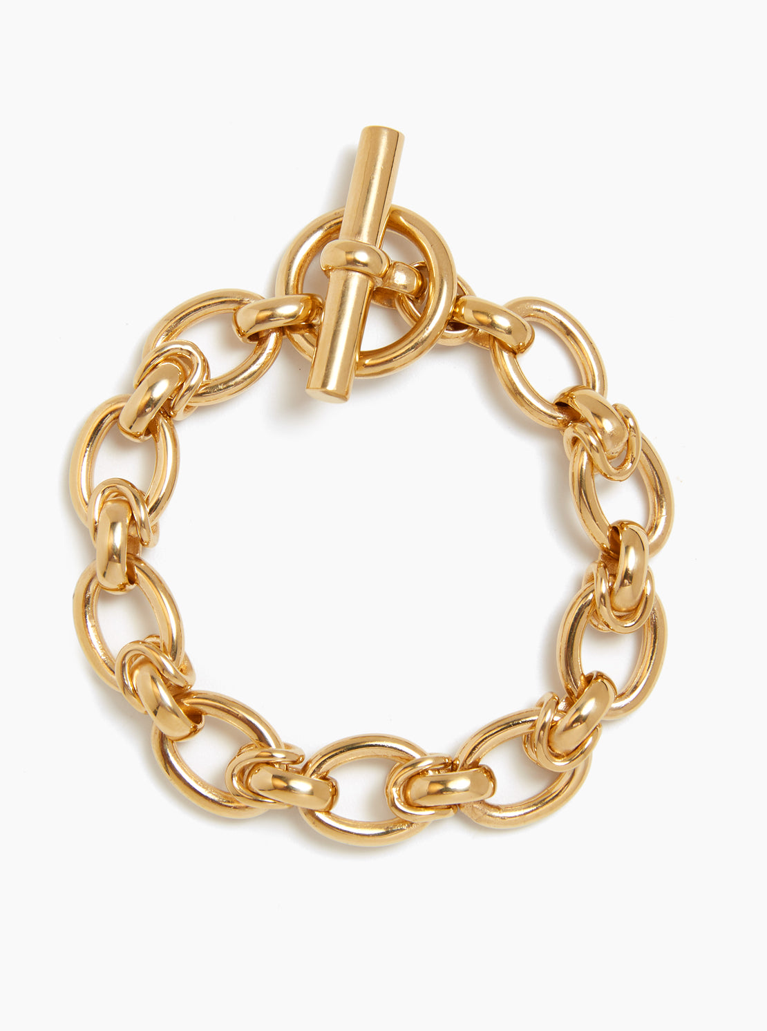 Large Gold Interlock Bracelet