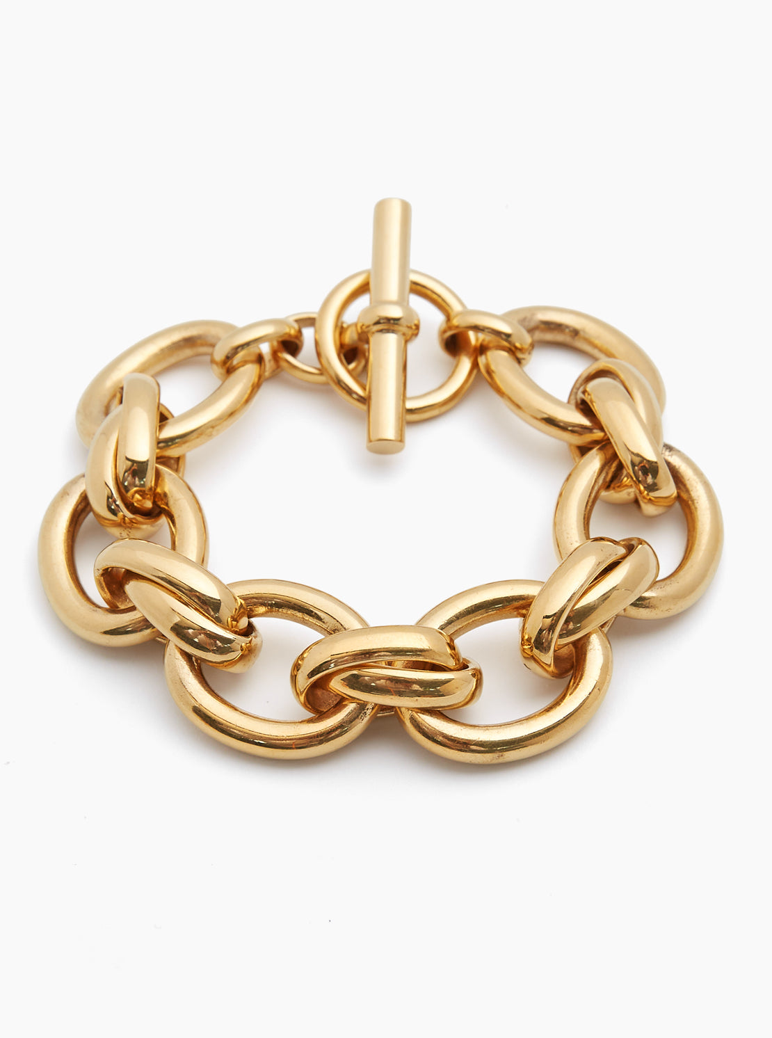 Giant Gold Double Linked Bracelet