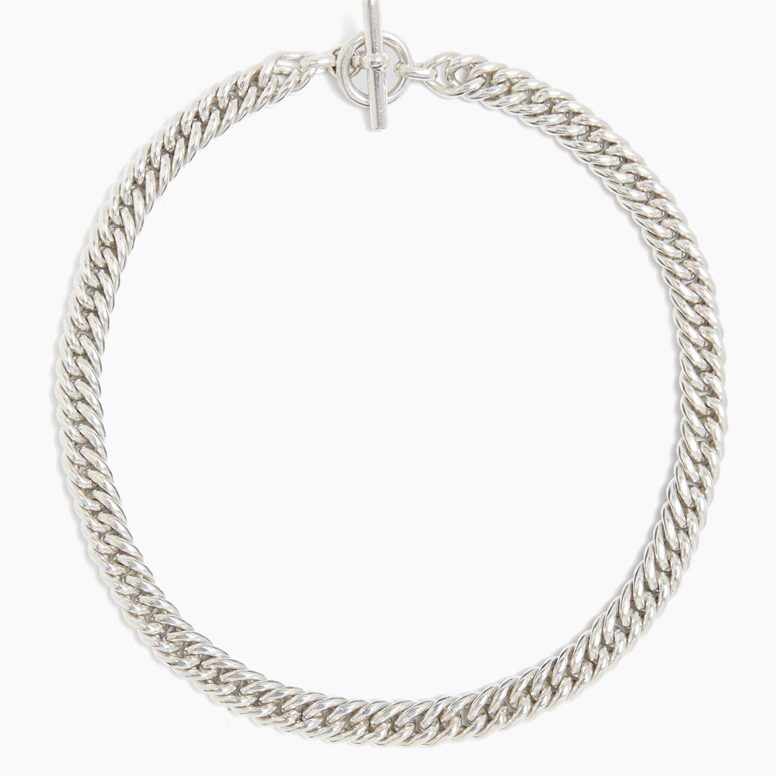 Silver Curb Link Choker
