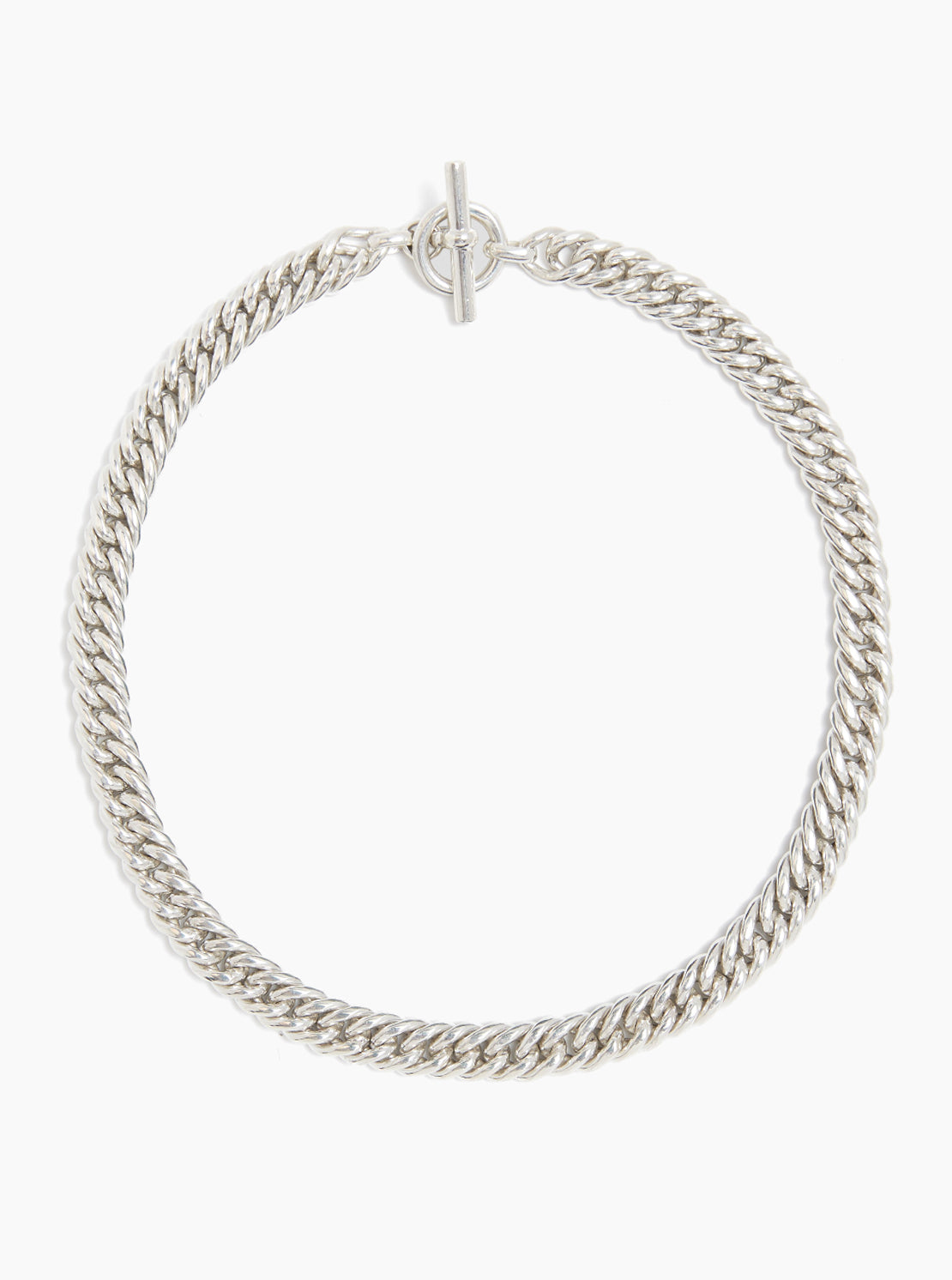 Silver Curb Link Choker
