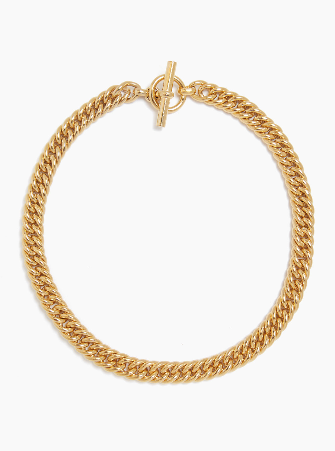 Small Gold Curb Chain Necklace