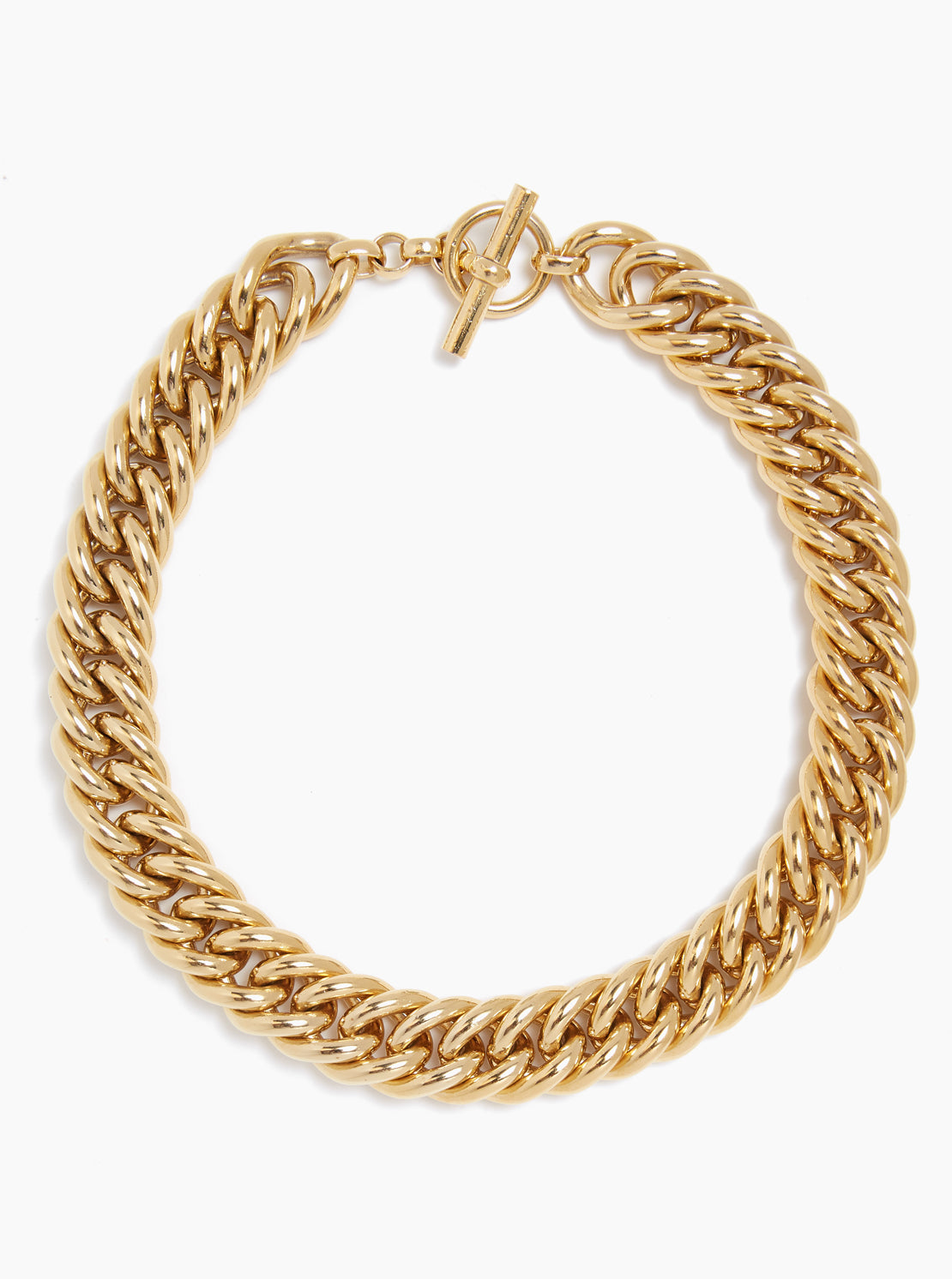 Giant Gold Curb Chain Necklace