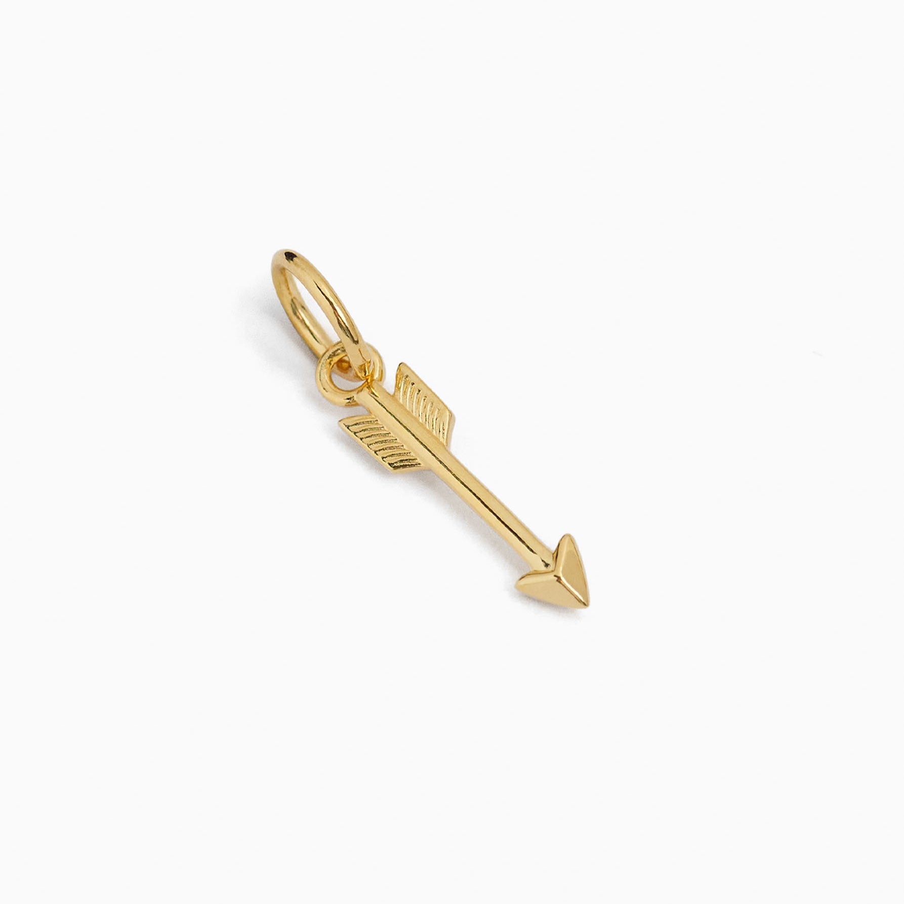 Small Gold Arrow Pendant Charm