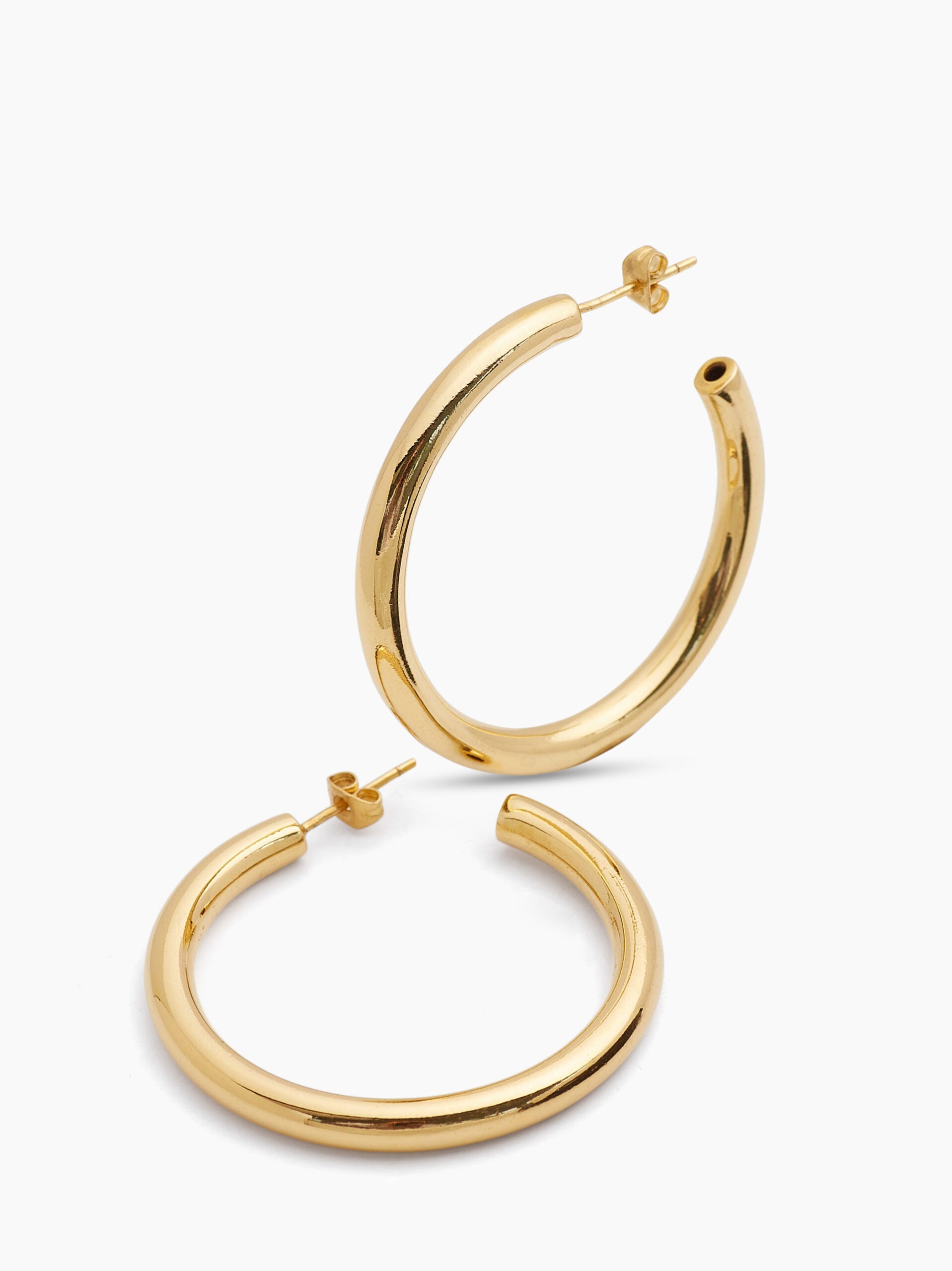 Classic 4cm Gold Hoop Earrings