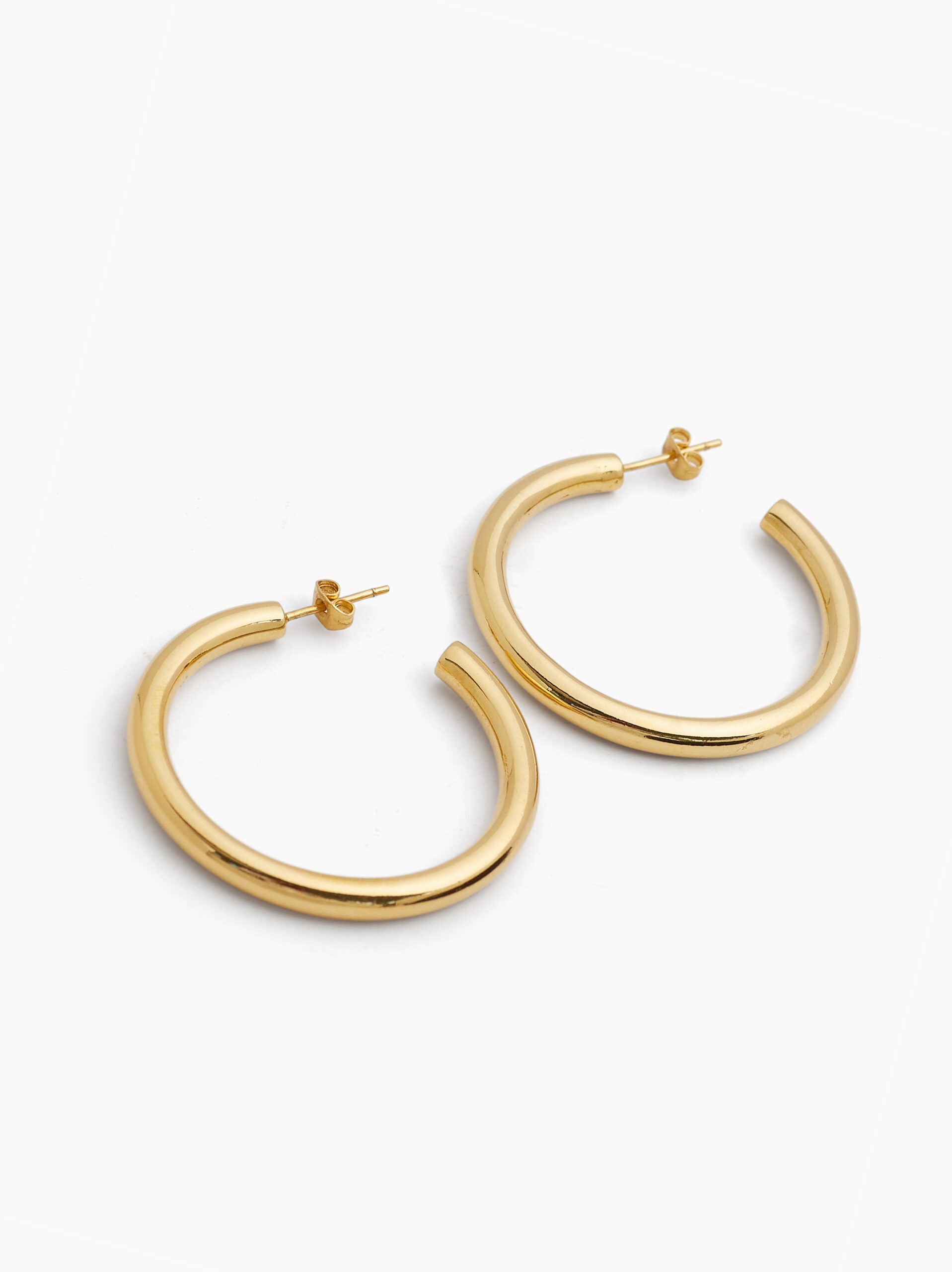 Classic 4cm Gold Hoop Earrings
