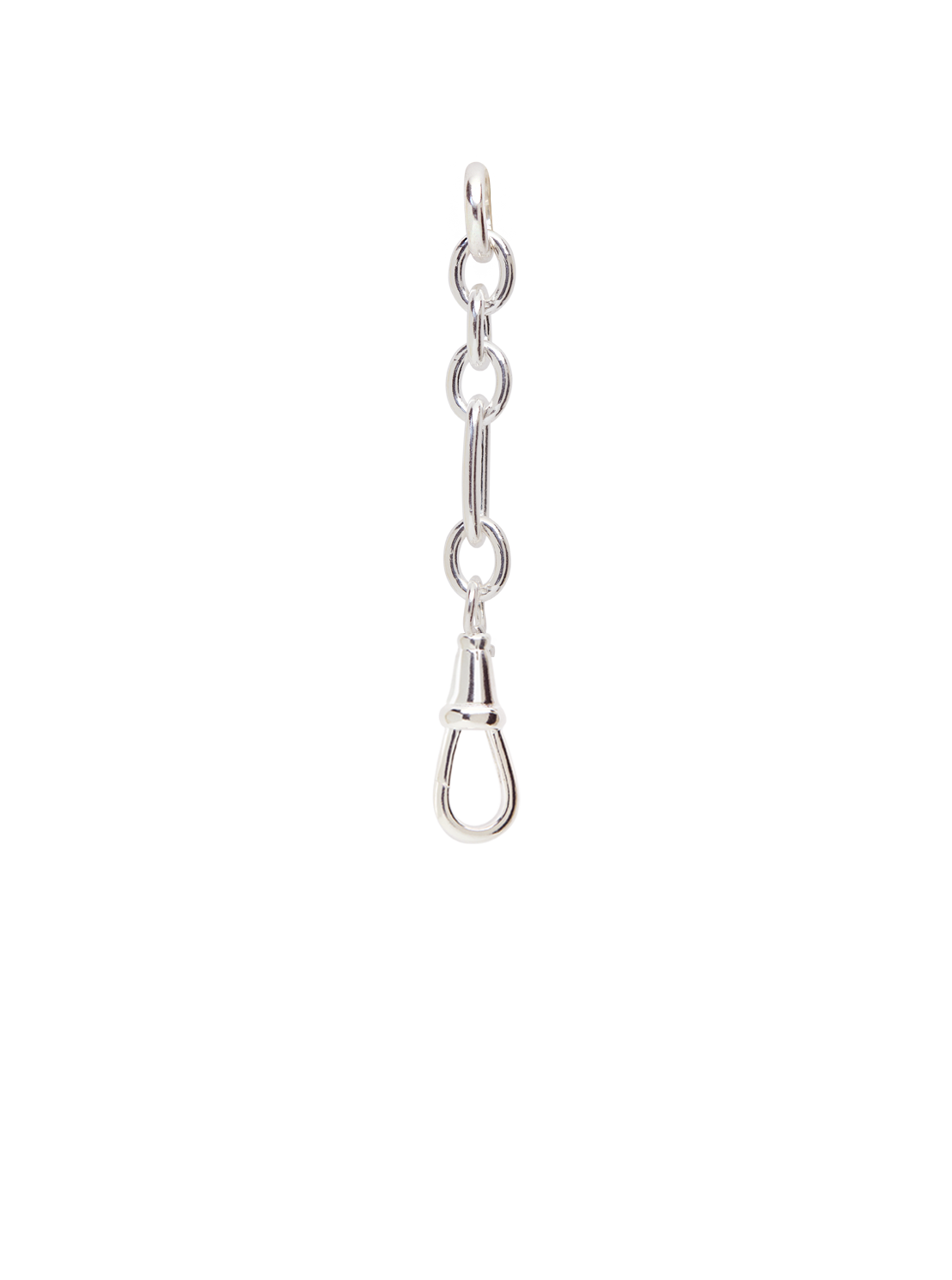 Silver Firenze Connector With Swivel Clip