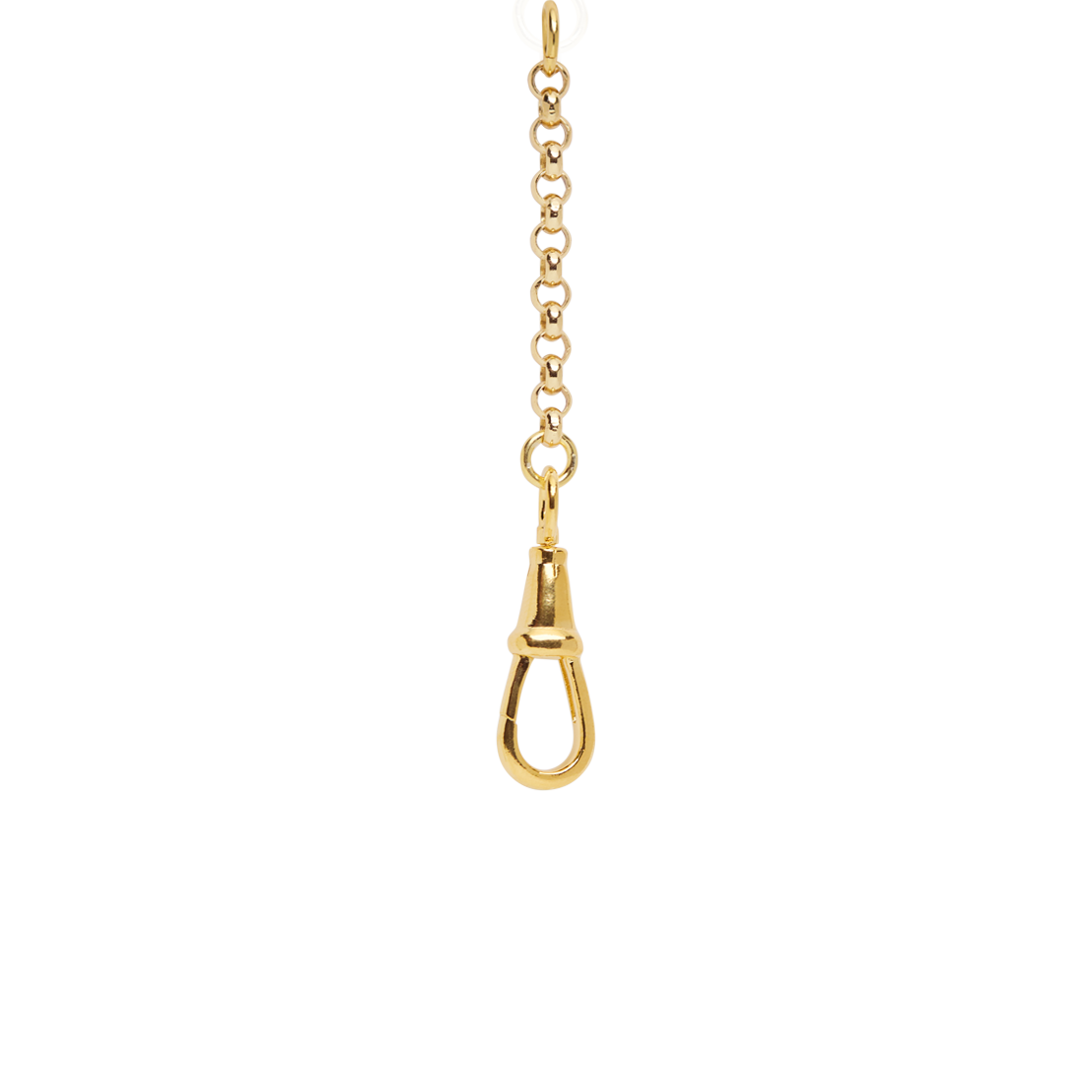 Gold Belcher Connector with Swivel Clip