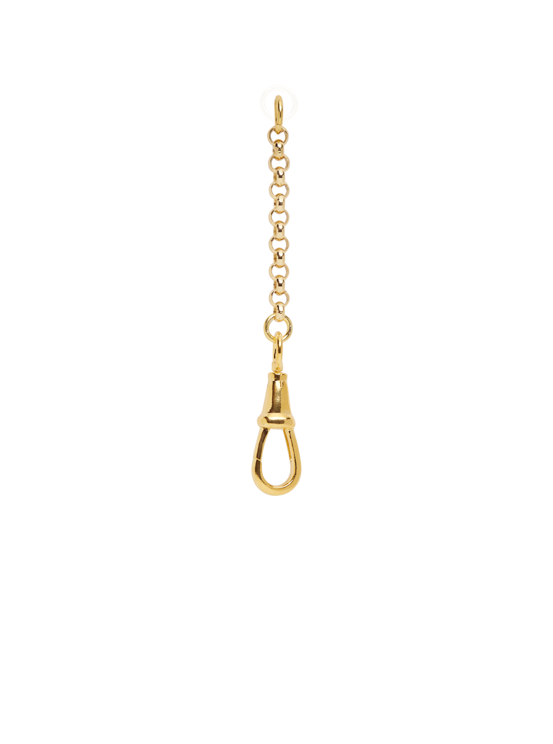 Gold Belcher Connector with Swivel Clip