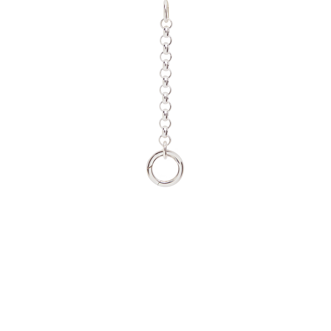 Chunky Silver Belcher Extender Gate Clasp