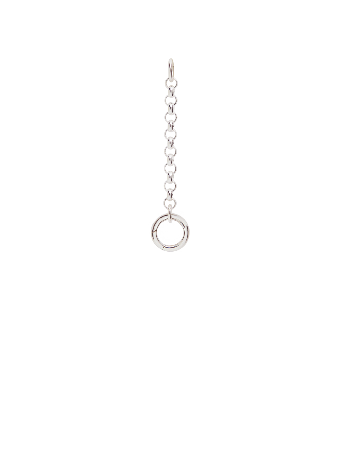 Chunky Silver Belcher Extender Gate Clasp