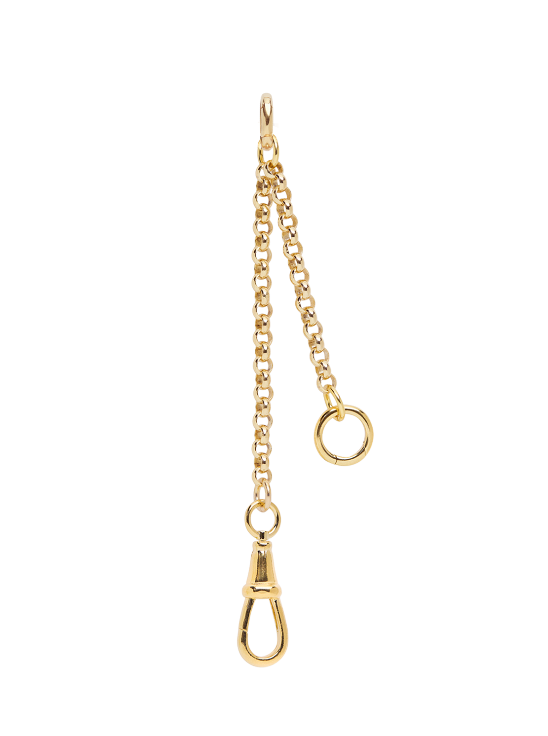 Chunky Gold Belcher Double Extender Gate Clasp