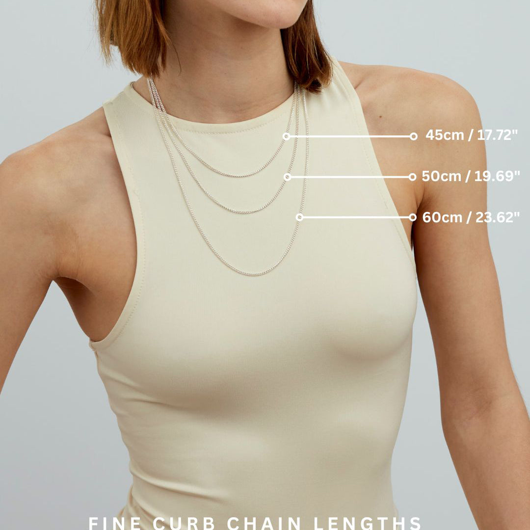 Fine Silver Curb Link Chain