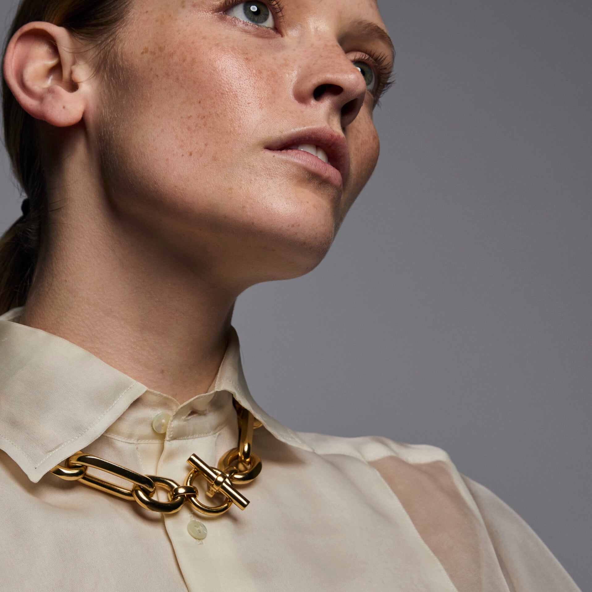 Giant Gold Watch Chain Necklace