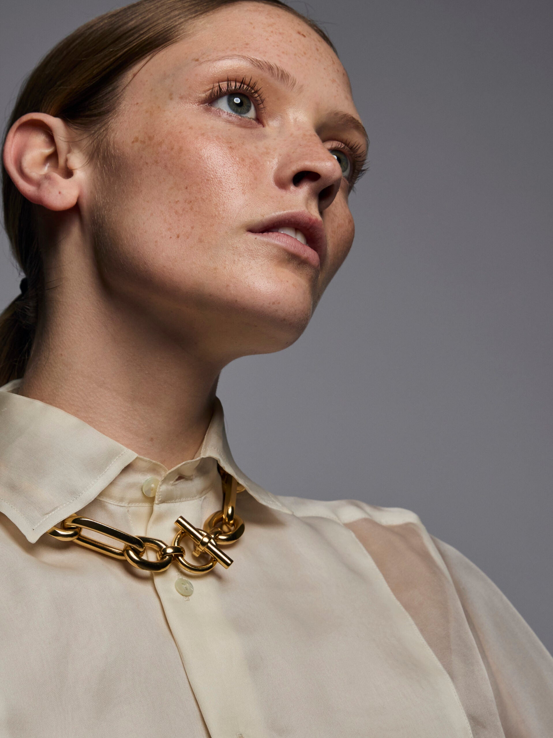 Giant Gold Watch Chain Necklace