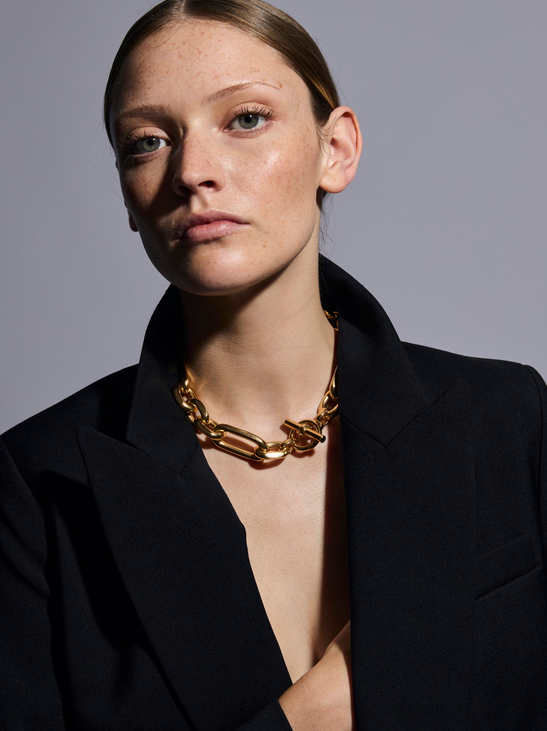 Giant Gold Watch Chain Necklace