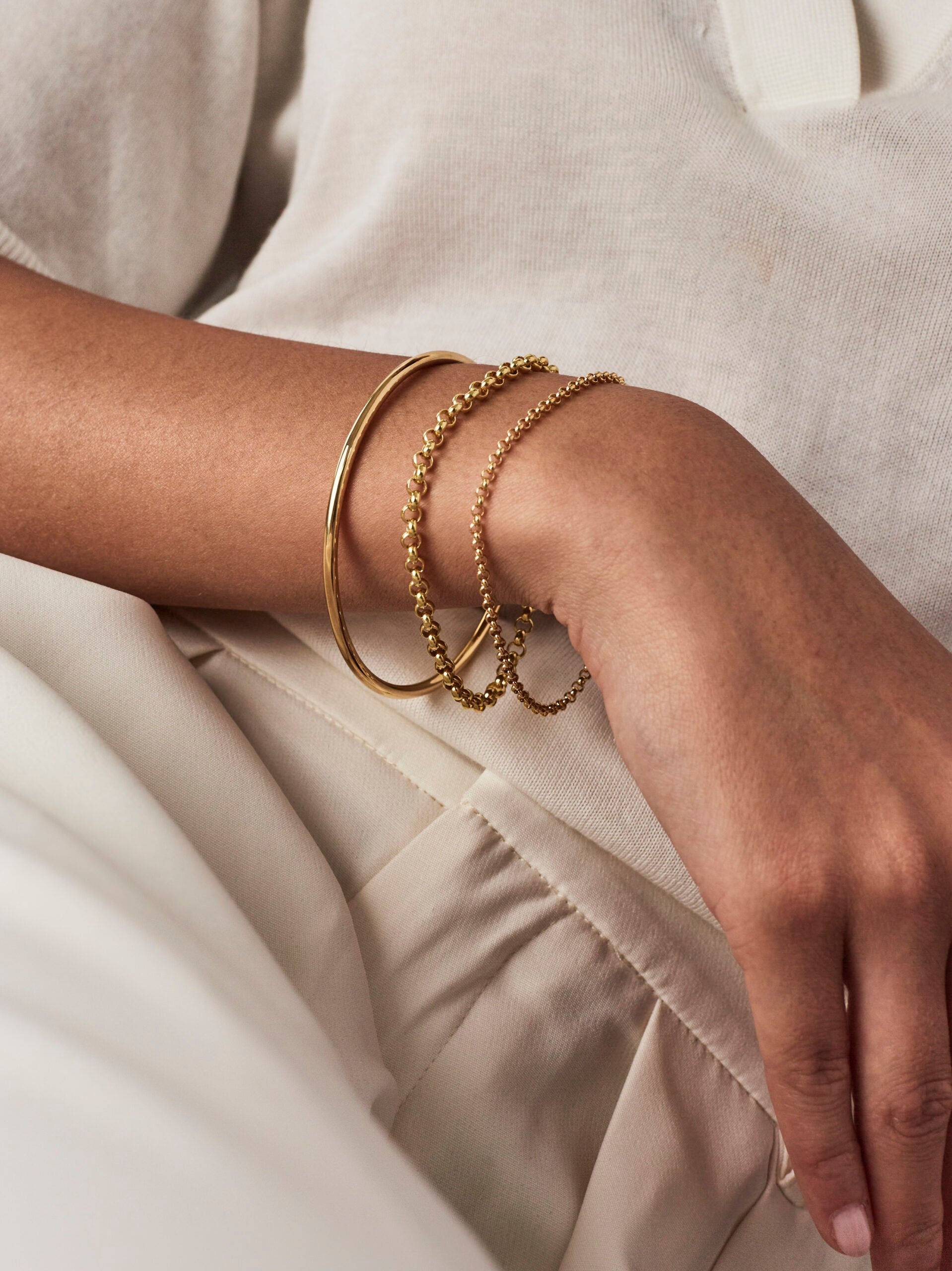 Fine Gold Belcher Bracelet