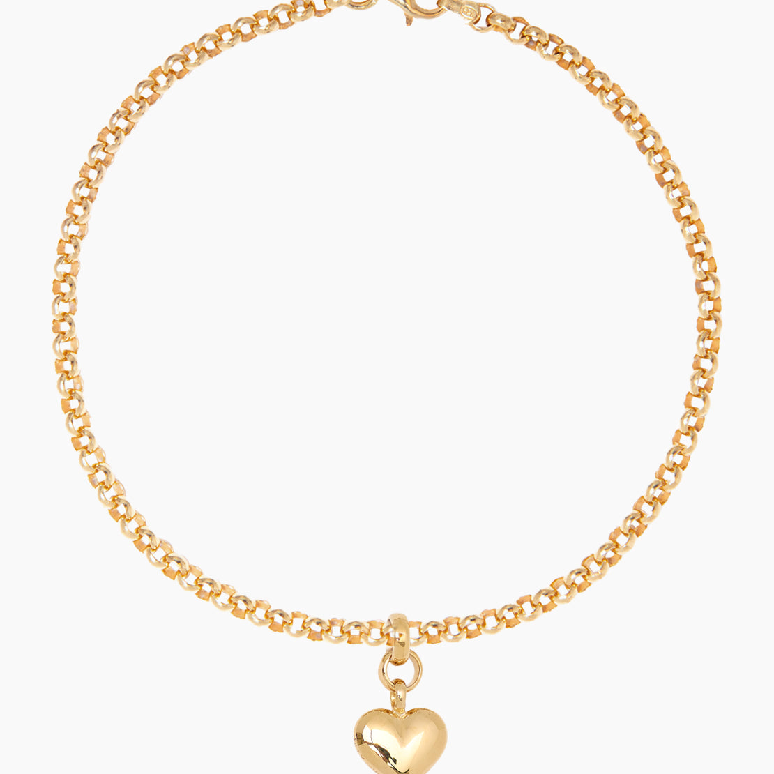 Small Gold Heart Anklet