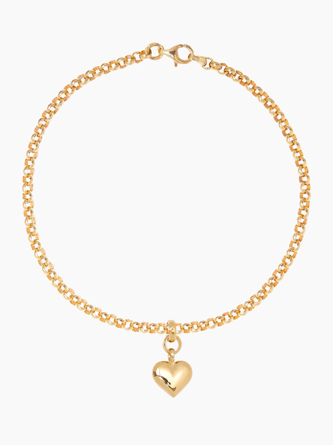Small Gold Heart Anklet