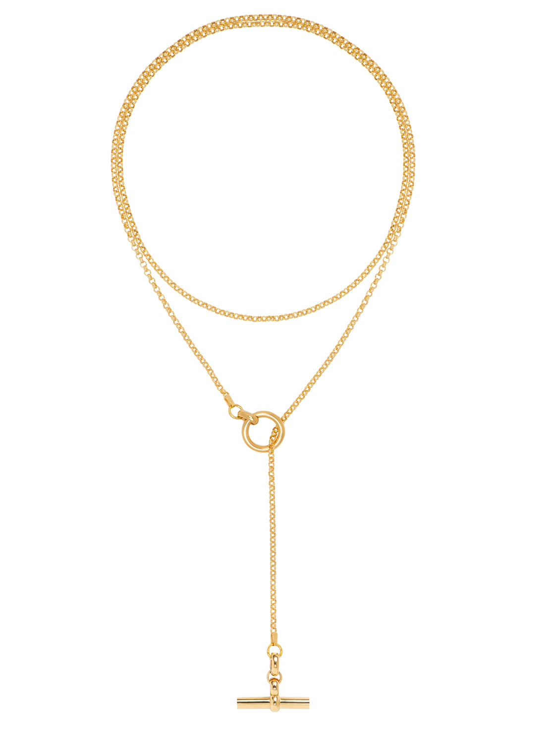 Fine Gold Lariat Necklace