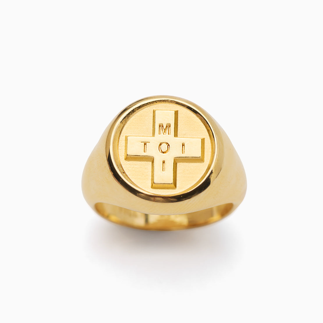 Gold Moi + Toi Signet Ring