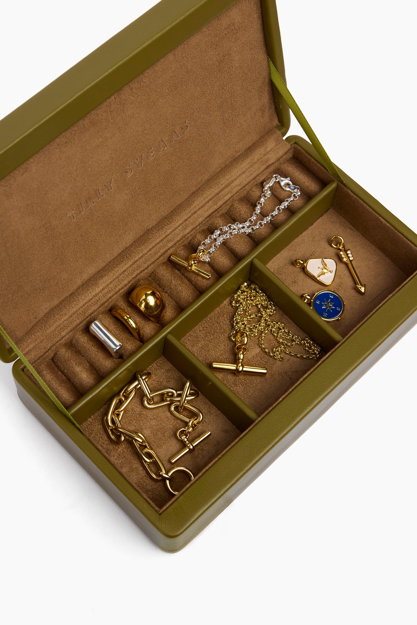 Olive Green Jewellery Box