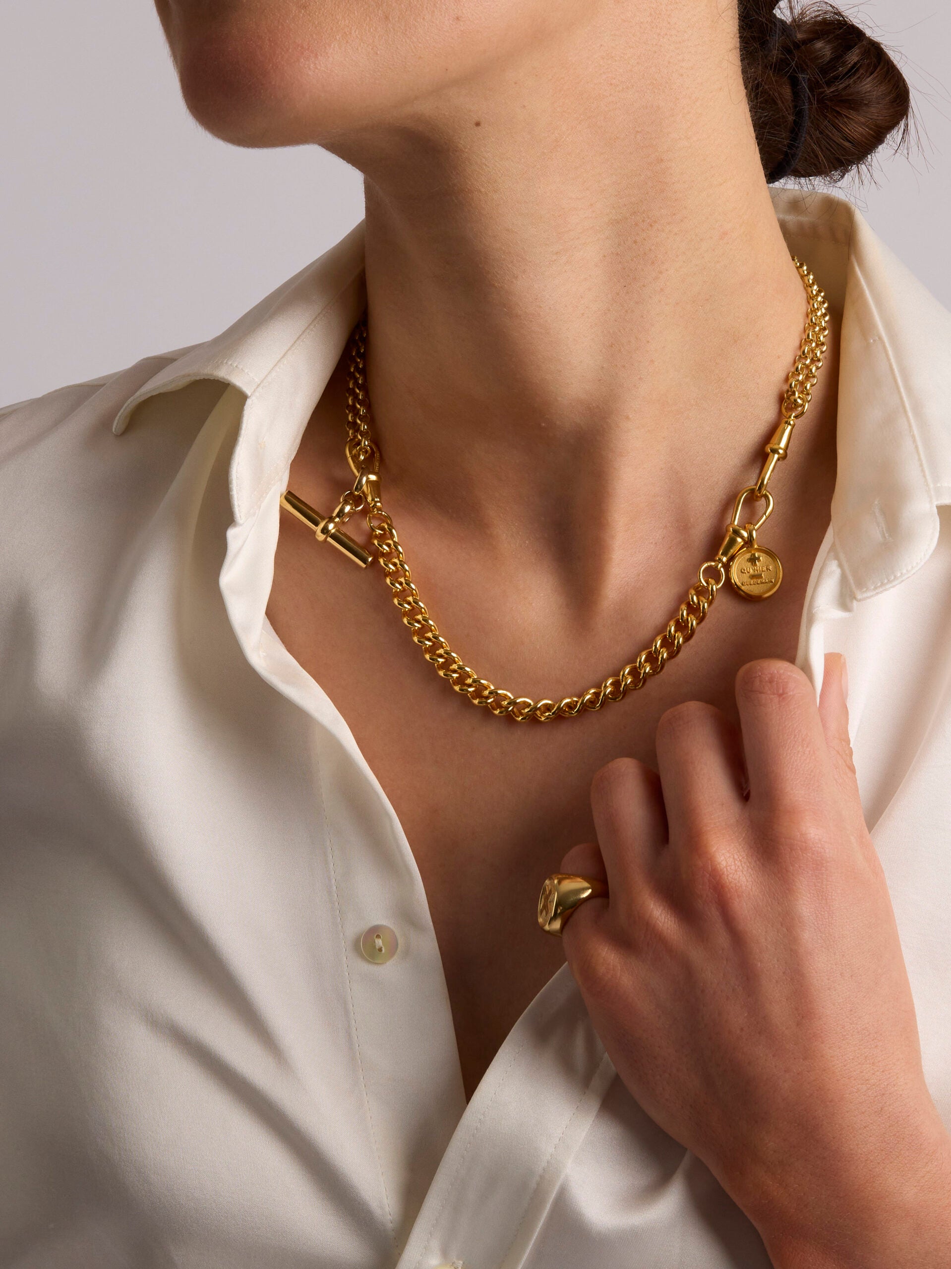 Gold Moi + Toi Mixed Link Necklace Set