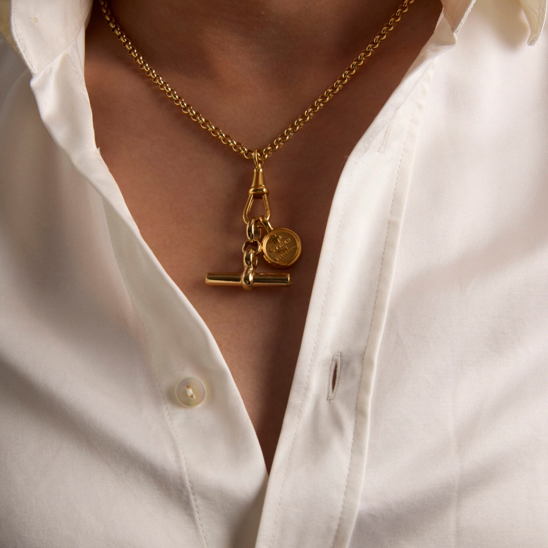 Gold Moi + Toi Mixed Link Necklace Set