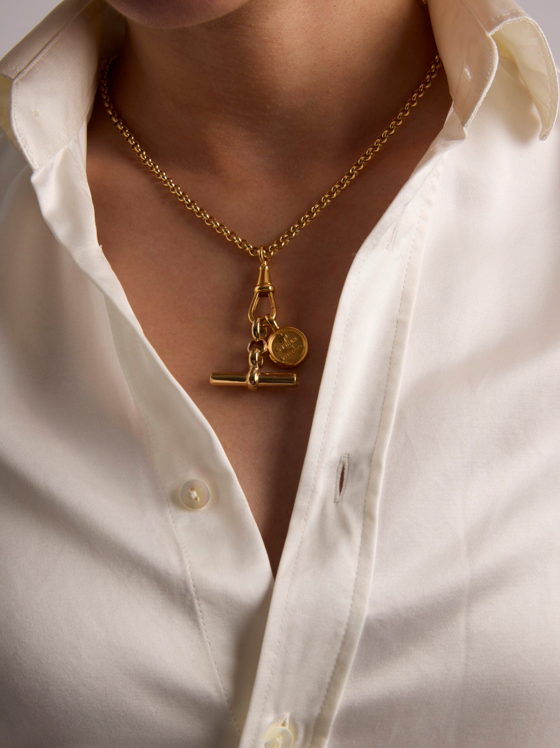 Gold Moi + Toi Mixed Link Necklace Set