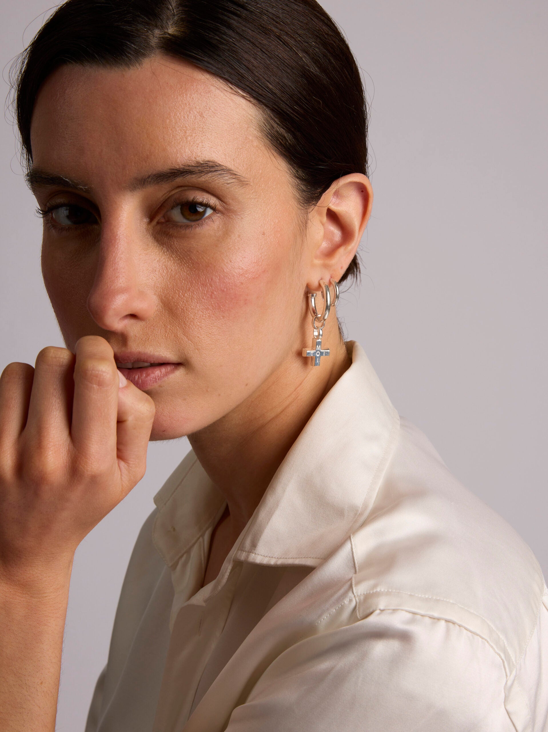 Silver Moi + Toi Earrings
