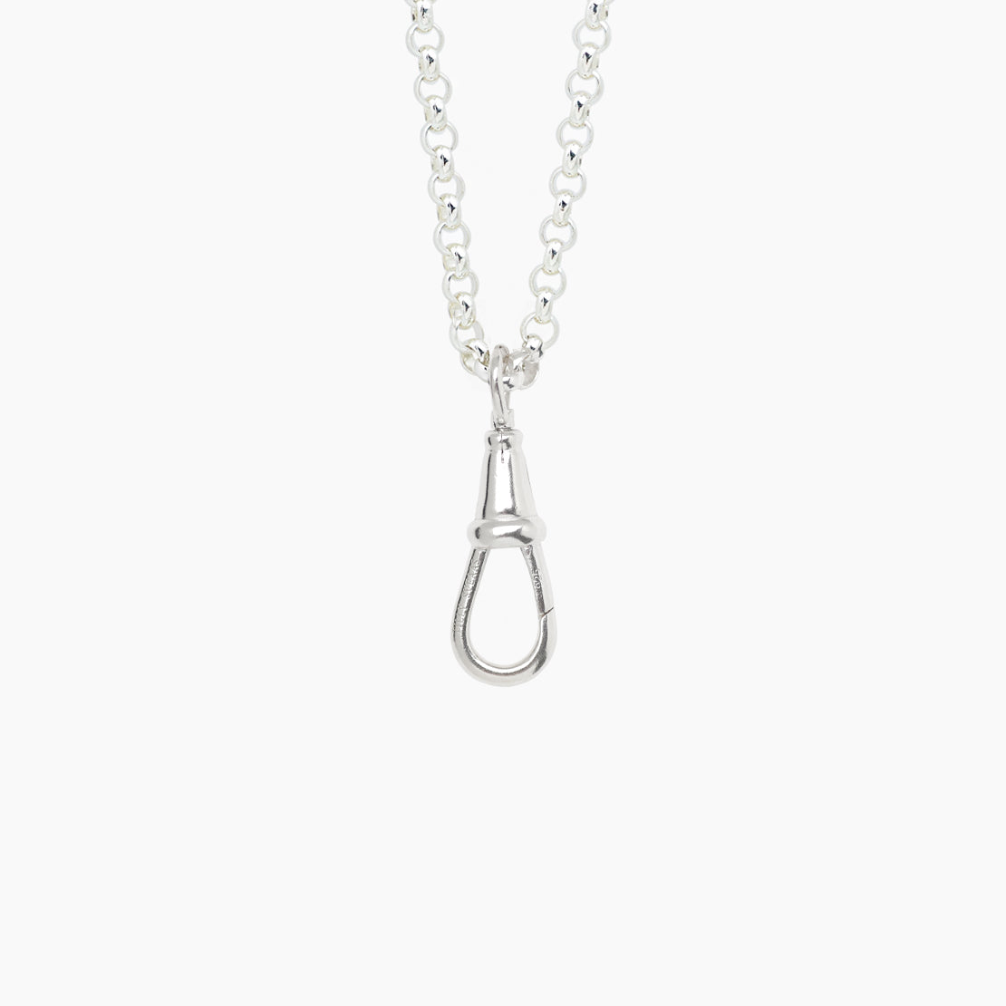 Silver Chunky Belcher Clipt Necklace
