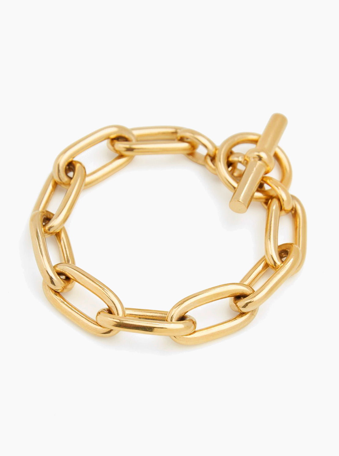 Medium Gold Oval Linked Bracelet