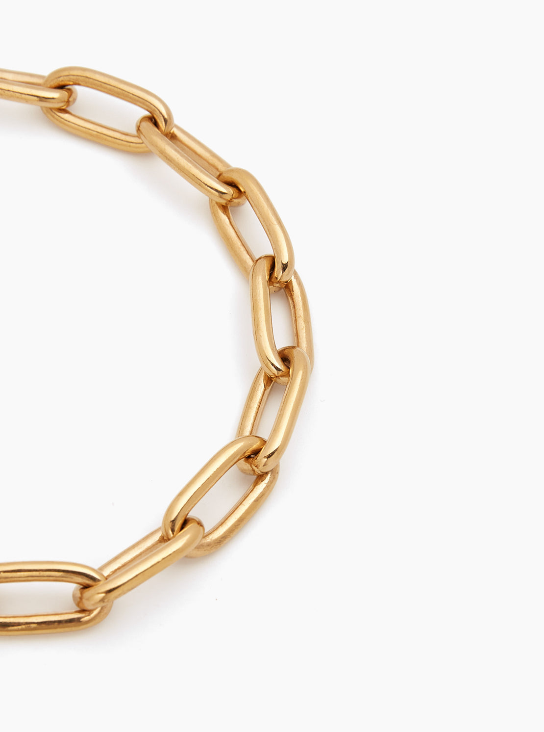 Medium Gold Oval Linked Bracelet
