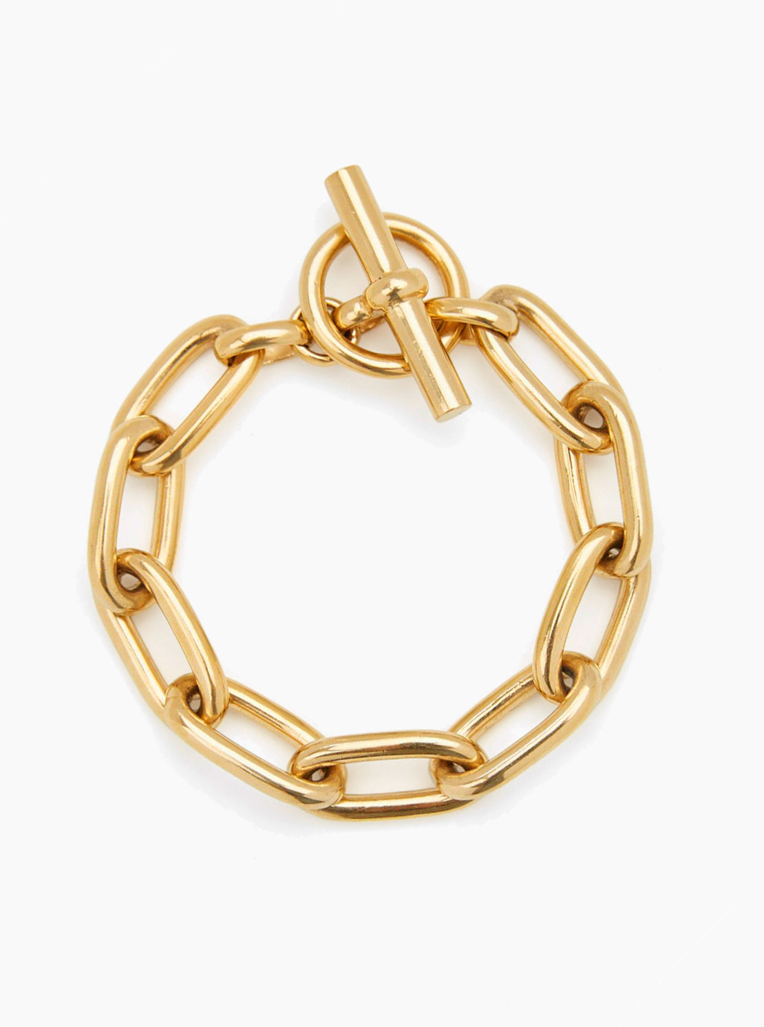 Medium Gold Oval Linked Bracelet
