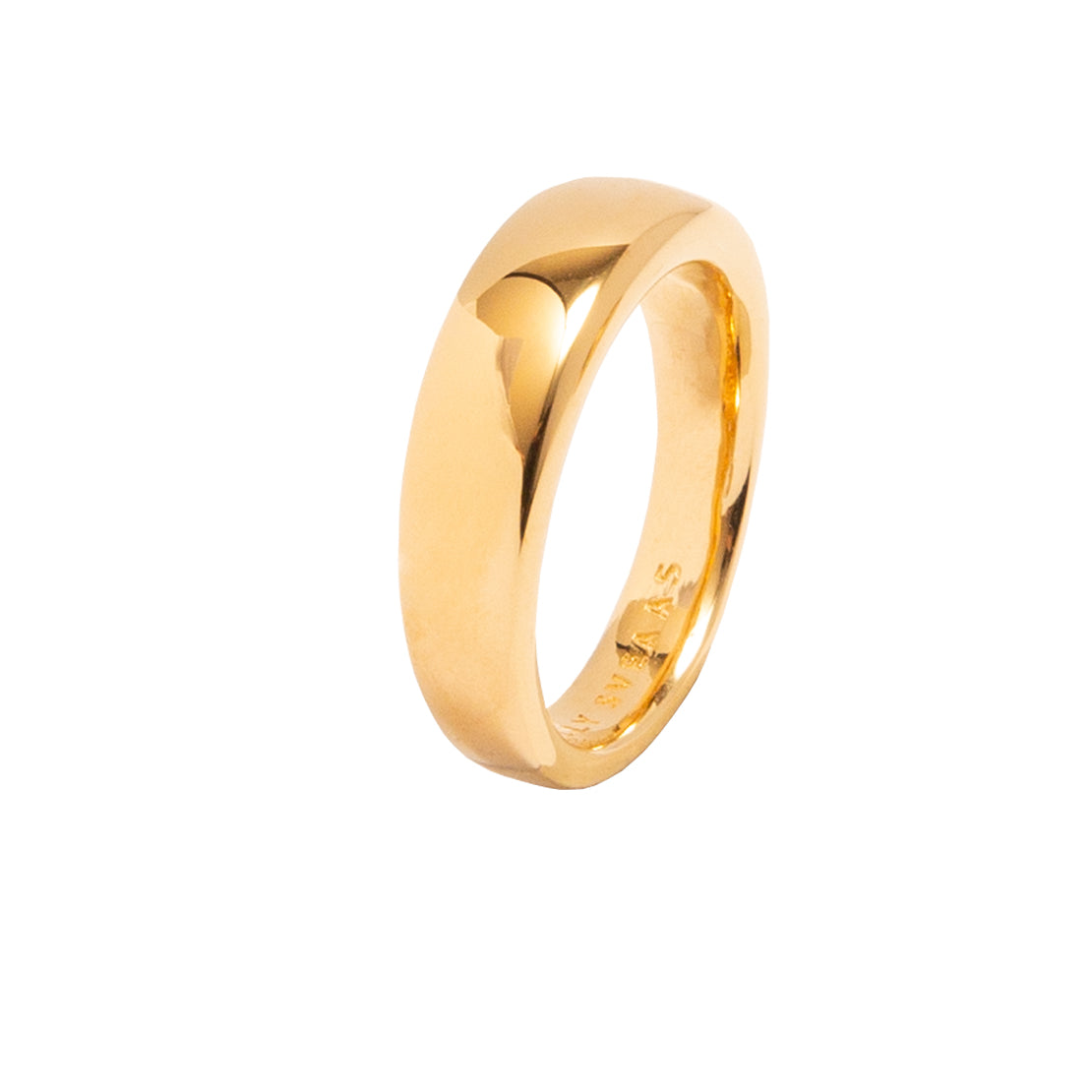 Men's Slim Gold Band Ring