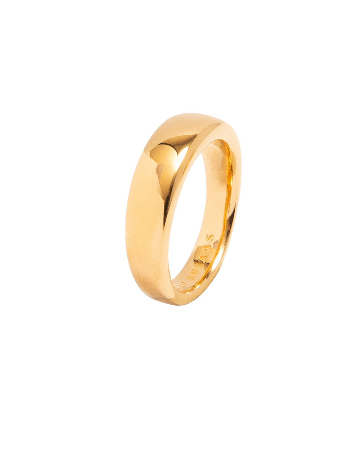 Men's Slim Gold Band Ring