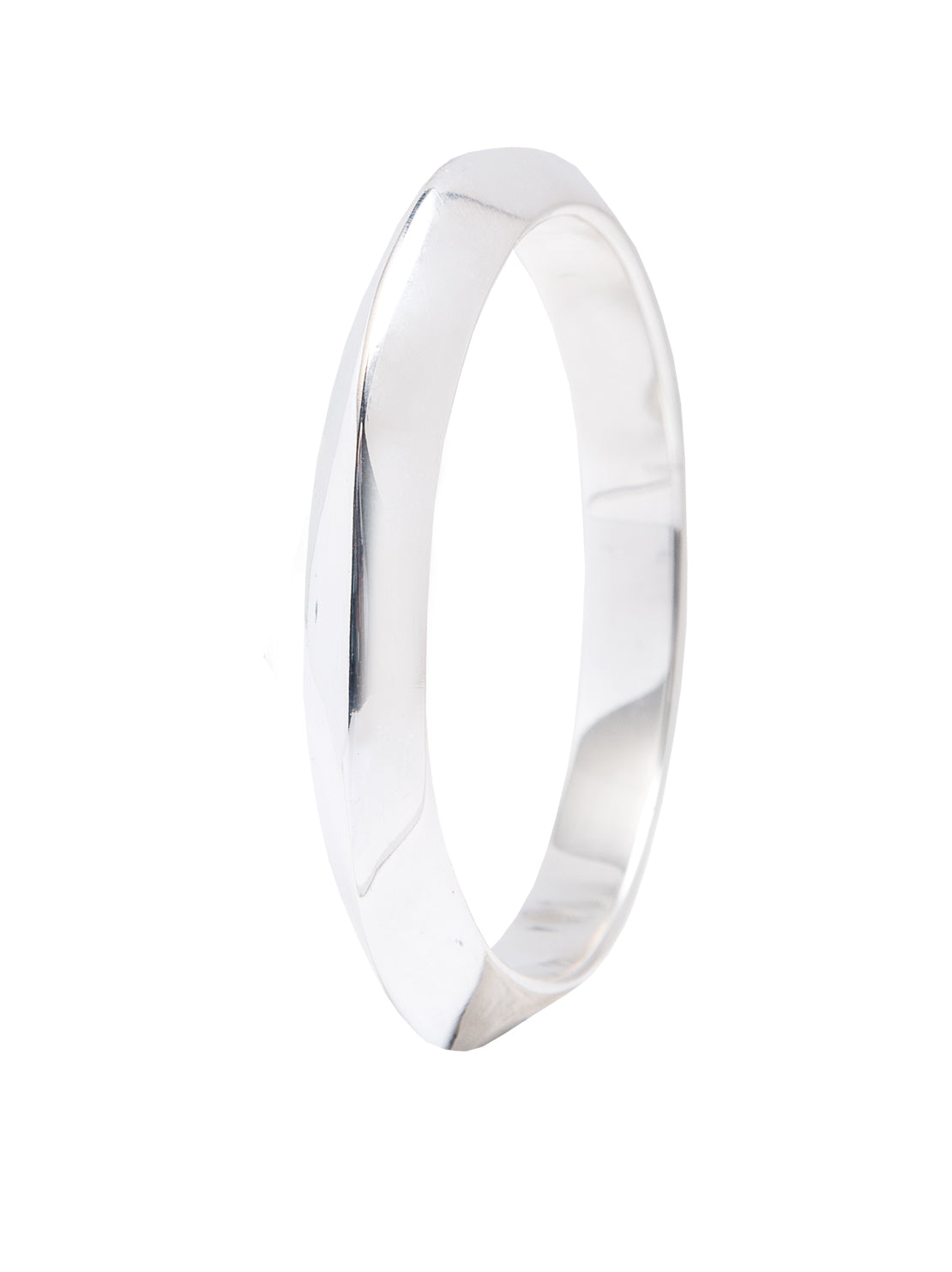 Silver-Plated Retro Bangle