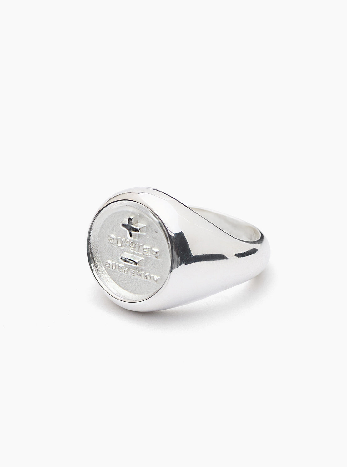 Silver Que Demain Signet Ring